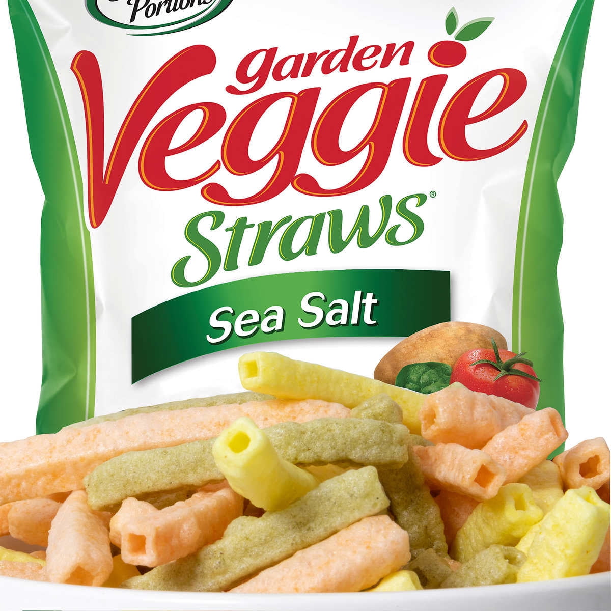 Sensible Portions Garden Veggie Straws Sea Salt 1 Ounce (Pack of 42)