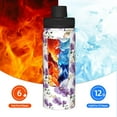 thumbnail image 5 of Yiaed Orchids Flowers Print Sports Insulated Kettle Bottle Reusable Stainless Steel Insulated Cup, Outdoor Portable Casual Stainless Steel Insulation Cup, 5 of 7
