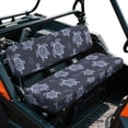 thumbnail image 2 of ZIATUBLES 2-Pack Waterproof UTV Seat Covers for Kawasaki Mule (2001-2023, 2025), Scratch Wear Resistance Front Seat Protective Set with Easy Installation, Turtle Dark Blue Print, 2 of 8