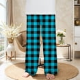 thumbnail image 3 of Tiijoy Big Girls Plaid Flannel Sleep Pants High Rise Straight Leg Loose Pajama Pants, 3 of 3