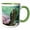Green/White, variant on 3drose, Turtle, 15oz Two-tone Red Mug