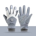 thumbnail image 2 of NAISIBABY Girls Winter Gloves, Thick Fleece-Lined Waterproof Gloves for Snow Cycling Non- Grip Outdoor Play Gray Size 8, 2 of 5