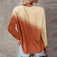 thumbnail image 4 of Pompotops Blouse Décontractée à Manches Longues avec Poche et Col Rond Imprimé Dégradé pour Femmes, 4 of 6
