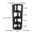 thumbnail image 6 of YQ JENMW Multi-Tier Corner Shelf Unit, Wooden Vertical Storage Rack, Space Saving Open Display Stand for Living Room Bedroom Adult Home Organization, 6 of 7