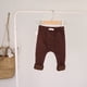 thumbnail image 4 of Laklulu Leggings para bebé, pantalones sencillos con nalgas grandes para niños y niñas, ropa de otoño e invierno (café profundo), 66 cm, 4 of 5