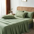 thumbnail image 6 of Davulos King Size Comforter Set Sage Green, 7 Pieces Bed in a Bag with Comforter Sheets Pillowcases & Shams ,Lightweight King Bedding Sets, 6 of 7