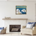 thumbnail image 2 of Stupell Industries Contemporary Ocean Rocks Coastal Painting Gold Floater Framed Art Print Wall Art, 2 of 6