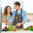 thumbnail image 6 of 5 Pcs Kitchen Set Heat Resistant Oven Mitts and Non-Slip Pot Holders with Adjustable Cooking Apron Torch Sun Staff Chalice, 6 of 6