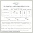 thumbnail image 5 of Exclusive Home Prism 1" Curtain Rod and Coordinating Finial Set, Matte Black, Adjustable 66"-120", 5 of 8