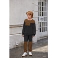 thumbnail image 5 of Arshiner Boys Fashion Big Kids Clothes Cool Soft Crewneck Sweatshirt and Sweat Pants Boy Fall Outfits, 5 of 6