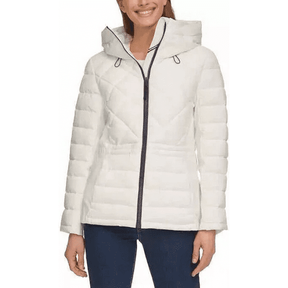 Tommy Hilfiger Ladies' Quilted Jacket - (White, Small)