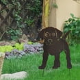 thumbnail image 6 of Metal Dog Silhouette Garden Sculpture Yard Art Garden Stake Decorative Figure Lawn Ornaments Puppy Statue for Outside, Yard, 6 of 6