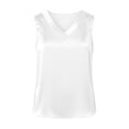 thumbnail image 4 of LIZUOJUNF Women's Silk Satin Camisole Tank Tops V Neck Sleeveless Blouses Summer Business Work Shirts, 4 of 4
