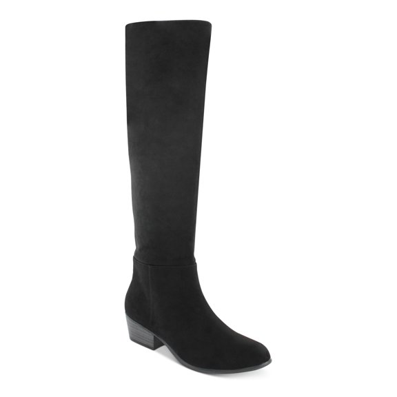 ESPRIT Womens Black Almond Toe Block Heel Zip-Up Dress Boots 7 M