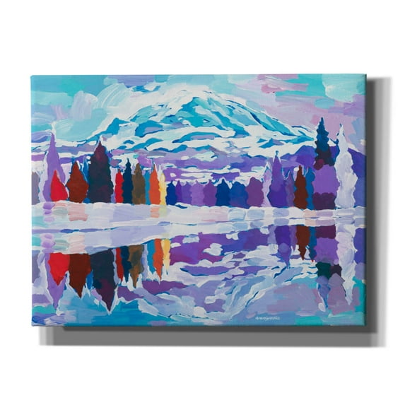 Epic Graffiti 'Nature's Reflection' by Hooshang Khorasani, Canvas Wall Art, 16"x12"