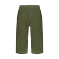 thumbnail image 5 of Womens Cotton Linen Pants Loose Fit Summer Capris With Pockets Casual Trousers, 5 of 6