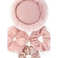 thumbnail image 3 of Madden NYC Women's Faux Suede Ear Muffs and Hair Scrunchy Set, 4-Piece, Blush, 3 of 3