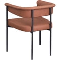 thumbnail image 5 of Meridian Furniture Malin Cognac Vegan Leather Dining Chair (Set of 2), 5 of 8