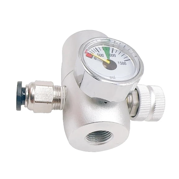 Professional Cream Whipper Pressure Regulator with 1500psi Gauge Adjustable Adapter Pressure Monitor for Home Brewing