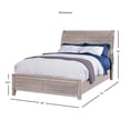 thumbnail image 3 of American Woodcrafters Aurora White-washed Wood King Sleigh Bed, 3 of 3