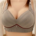 thumbnail image 3 of HSHMT Minimizer Bras for Women Plus Size, Full Coverage T-Shirt Unlined Bra with Underwire & Wide Strap for Heavy Breast, 3 of 6