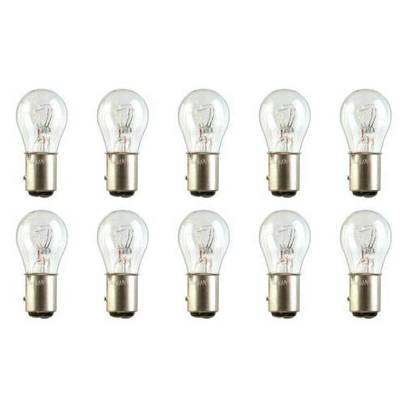 CEC Industries #2057LL Long Life Bulbs, 12.8/14 V, 26.88/6.72 W, BAY15d Base, S-8 shape (Box of 10)