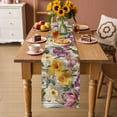 thumbnail image 2 of Spring Floral Table Runner 70 Inches, Farmhouse Flowers Watercolor Botanical Elegant Bed Runner Dresser Scarves Tabletop for Indoor Outdoor Parties/Ceremony/Banquet, 13" x 70", 2 of 8