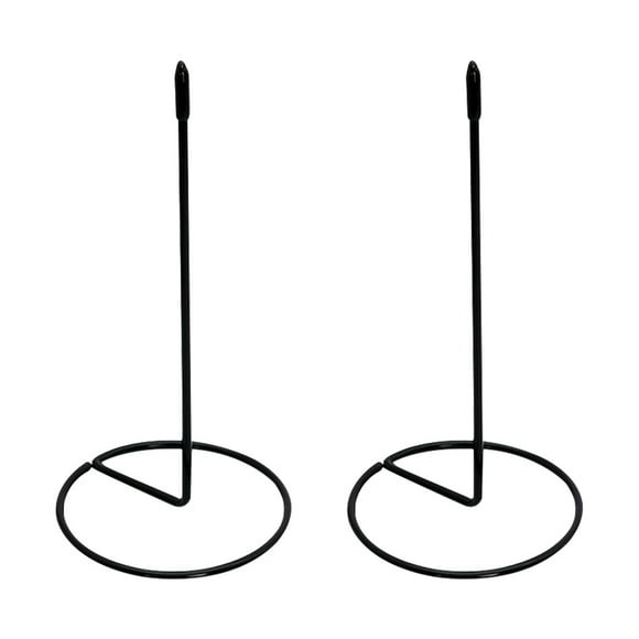 Tenedores de recibos de acero inoxidable 2 unids Comprobar los titulares de barras rectas de escritorio (negro)