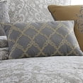 thumbnail image 3 of Ensemble de Douillette Grand en Polyester de 8 Pcs avec Imprimé Médaillon, Gris et Or, 3 of 5