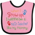 thumbnail image 3 of Inktastic Math Teacher Like Mommy Boys or Girls Baby Bib, 3 of 4