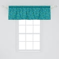 thumbnail image 2 of Ambesonne Teal Window Valance, Abstract Wave Ocean Motif, 54" X 18", Mint Green Blue, 2 of 3