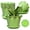 Green-8inch plant pot, variant on JILhome 6 Pack Plant Pots, 6 Inch Plastic Flower Pots, Ruffled Nursery Pots with Drainage Holes for Seedlings, Indoor/Outdoor Use, Green