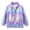 Purple, variant on Asxite Toddler Fashion Casual Loose Solid Shiny Stand Collar Zip Up Jacket Long Sleeve Warm Fall