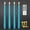 Turquoise, variant on Flameless Taper Candles with Timer, Battery Operated Led Candle Sticks Real Wax Finished, Remote and Batteries Included - H 11" Set of 4 (Red)