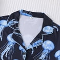 thumbnail image 6 of Outfits for Women Airy Stylish Print Lapel Short Sleeve Buttoned Pocket Top And Shorts 2 Piece Loungewear Women's Clothing Sets L, 6 of 9