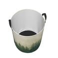 thumbnail image 3 of Fotbe Fog Forest Laundry Basket with Handles, Waterproof Large Laundry Hamper, Wash Bag for Corner Dorm, Rolling Laundry Basket with Handles-Medium, 3 of 8