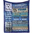 thumbnail image 1 of LHSHID 13th Birthday Blanket Gifts for Boys and Girls 60x80in, 1 of 7