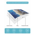thumbnail image 5 of Quilts Twin Size Bedding Set, Abstract Art Wolfs Lightweight Quilted Comforter, Blue Moon Forest Black Soft Reversible Bedspread Coverlet with Pillow Covers for All Season, 68" x 86", 5 of 7