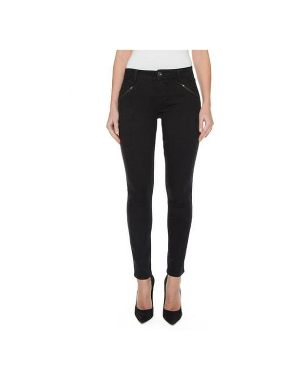 SONJA ZIPPER JEANS - Dark Denim
