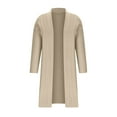 thumbnail image 4 of ZACPNCV Women's Winter Casual Jackets Long Sleeve Long Cardigan Sweaters Chunky Open Front Oversized Slouchy Knit Fall Trendy Coatigan Jackets Khaki, 4 of 9