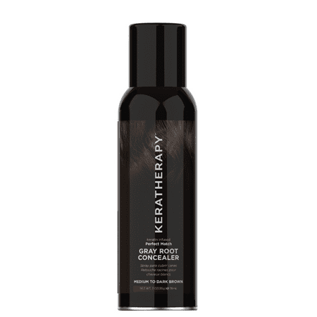 Grays Match - Keratherapy Perfect Match Gray Root Concealer Medium /Dark Brown 3 oz