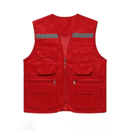 

Colisha Ladies Fluorescent Work Safety Vests Breathable Jacket High Visibility Vest Solid Color Mesh Vest