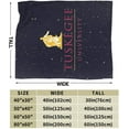 thumbnail image 3 of Tuskegee A University Logo Fleece Blanket, Very Soft Microfiber Flannel Blanket for Couch Warm and Cozy for All Seasons, 3 of 6