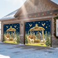 thumbnail image 4 of Oliegs Heated Blanket Banner Hanging Across The Garage Door Large Sized Background Cloth For A Festive Party And Design. Chocolate, 4 of 4