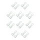 thumbnail image 1 of Paquete de 2 elevadores de asiento de inodoro Inteprter soporte de elevación reutilizable Blanco 10Conjunto, 1 of 6