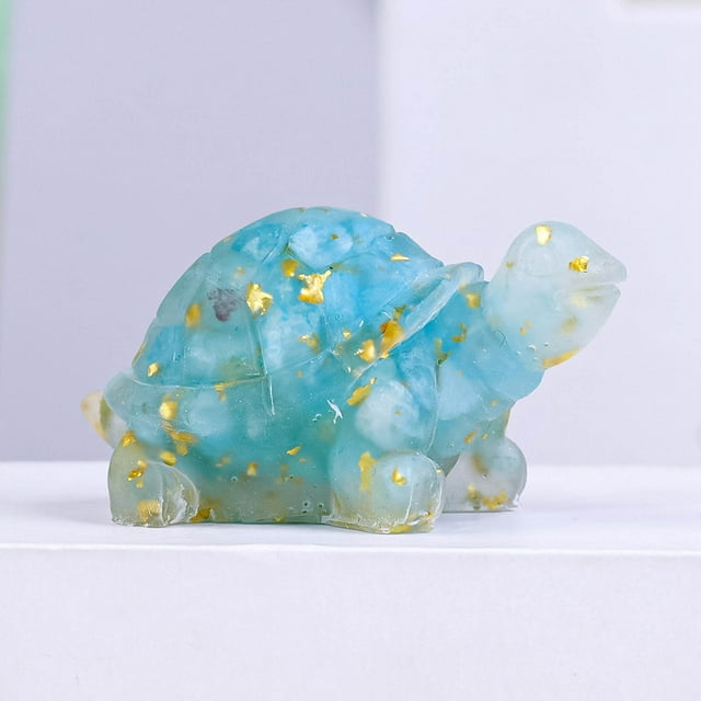 Figuras de Tortuga de Cristal, Curación Natural, Estatua de Tortuga de Amatista, Pisapapeles, Escultura de Bolsillo Tallada a Mano para El Hogar