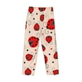 thumbnail image 5 of Balery Red Ladybug print Men's Pajama Pants,Ultra Lightweight Pjs,Lounge Pant-Medium, 5 of 9