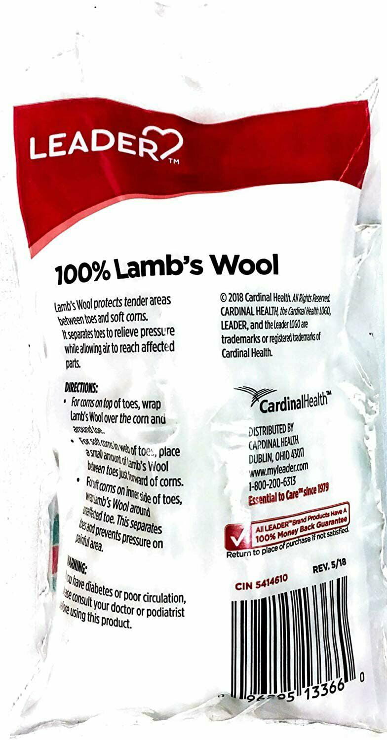 1 Lambs Wool Padding by Leader 3 Pack 
