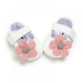 thumbnail image 2 of Infant Baby Girls Flower Shoes Soft Non-Slip Sole Princess Flat Shoes, 2 of 6