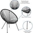 thumbnail image 7 of VibrantEcho Black Papasan Bungee Lounge Chair, 7 of 7